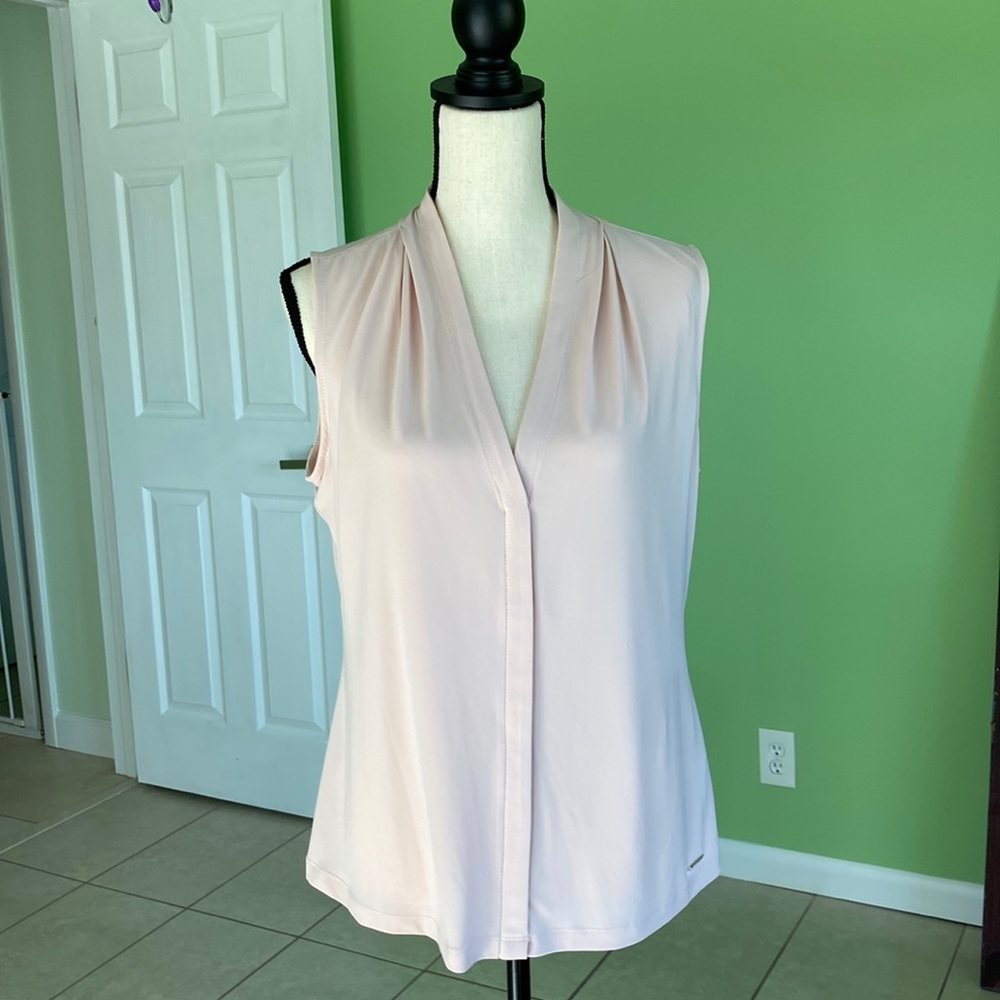Pale peach top**
